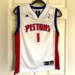 Adidas Vintage Detroit Pistons Chauncey Billups Jersey, Youth M